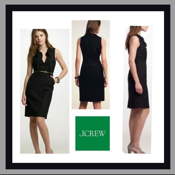 J. Crew Dresses & Skirts - NWT RARE J. Crew Super 120’s Sleeveless Full Lined Wool Dress in Black Size 6